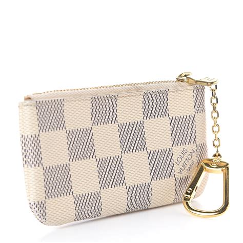 louis vuitton damier azur canvas key pouch|Louis Vuitton key pouch wallet.